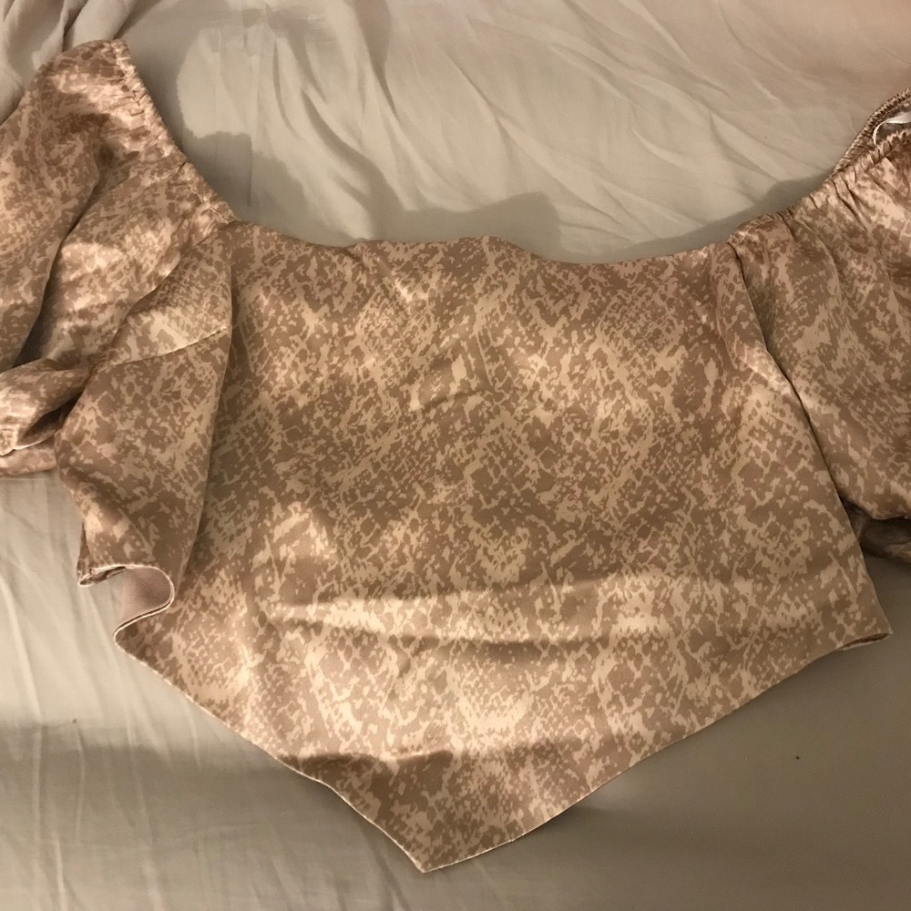 beautiful silk crop top